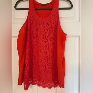 The Letter Red Lace Tank Top